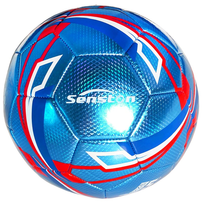 Senston Soccer Ball with Pump Size 5 - Durable Waterproof Football for Indoor/Outdoor Training, Includes Hand Pump & Needle - Image 2